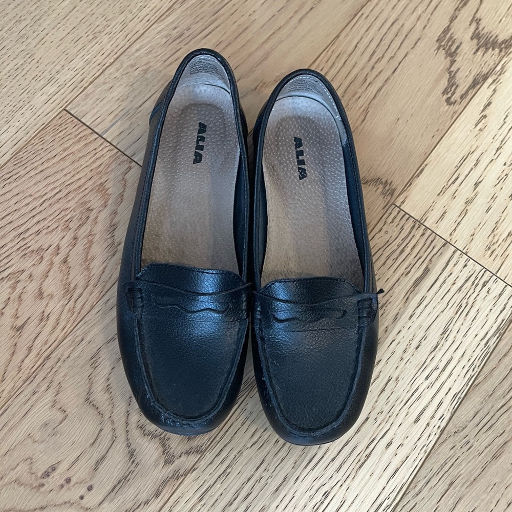Alia Black Loafers Classic Office Moccasins 10m - Picture 6 of 11